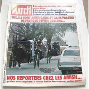 PARIS MATCH Amish Eysses Krupp Papadopoulos Kennedy Sagan Lhermitte Luron Ferrat